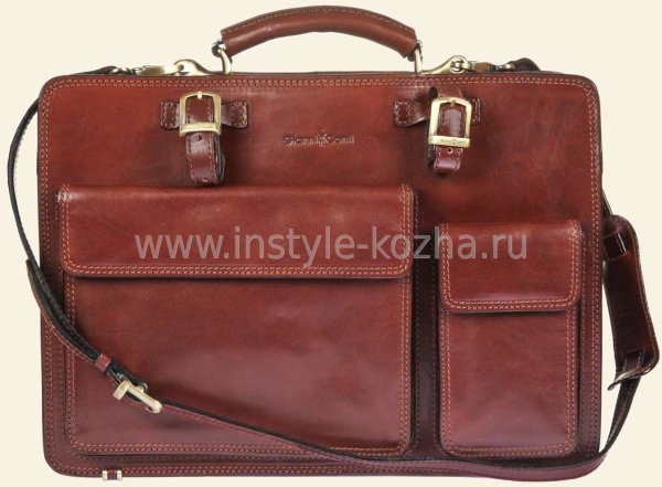 Портфель Gianni Conti мужской  901003 brown арт.1836